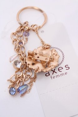 画像2: axes femme / 紫陽花ブローチバッグチャーム  ゴールド O-25-08-02-1032-AX-ZA-IG-OS