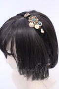 axes femme / レースビジューヘアバンド  クロ O-25-08-02-1035-AX-AC-IG-OS