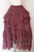 Sheglit / "Empress"ロングフリルスカート M モーブピンク O-25-08-02-006-EL-SK-IG-OS