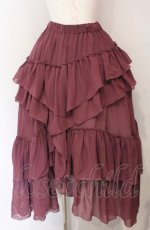 画像1: Sheglit / "Empress"ロングフリルスカート M モーブピンク O-25-08-02-006-EL-SK-IG-OS (1)