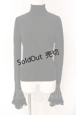 画像1: BPN / 袖編みレースニット M ブラク O-25-08-02-062-GO-TO-IG-OS