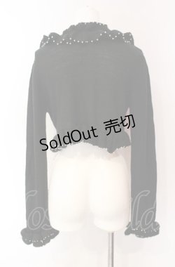 画像4: metamorphose / 刺繍入りフリルボレロ  ブラック O-25-08-02-063-ME-TO-IG-OS