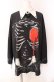画像1: First Label / いちごボーンシャツ  ブラック×ホワイト O-25-08-02-070-PU-BL-IG-OS (1)