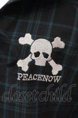画像2: PEACE NOW / スカル刺繍セーラージャケットボレロ  グリーン×ブラック O-25-08-02-073-PU-JA-IG-OS