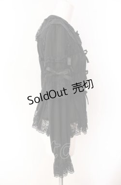 画像3: metamorphose / シャーリングリボンブラウス(ジョーゼット)  クロ O-25-08-02-083-ME-BL-IG-OS