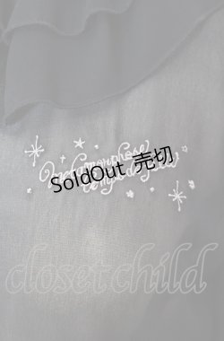 画像2: metamorphose / 刺繍入りジョーゼットブラウス  クロ O-25-08-02-084-ME-BL-IG-OS