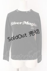 MILK / ラバープリントラメカットソー  クロ O-25-08-02-087-ML-TO-IG-OS