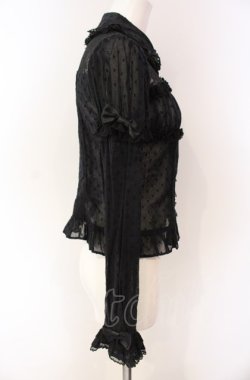 画像3: Angelic Pretty / 胸元シャーリングレーシィブラウス  クロ O-25-08-02-089-AP-BL-IG-OS
