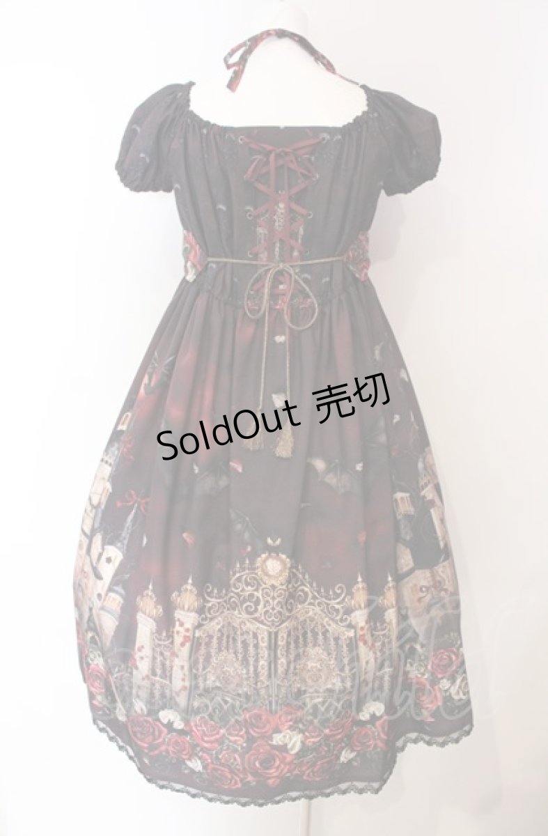 画像4: Enchantlic Enchantilly / 幻影薔薇城〜コウモリ公爵からの招待状〜ワンピース  赤い夜 O-25-08-02-008-LO-OP-OW-OS (4)