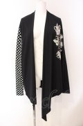 HELL CAT PUNKS / スカルptカットトッパーカーディガン  ブラック O-25-08-02-095-PU-TO-IG-OS