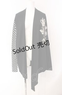 HELL CAT PUNKS / スカルptカットトッパーカーディガン  ブラック O-25-08-02-095-PU-TO-IG-OS