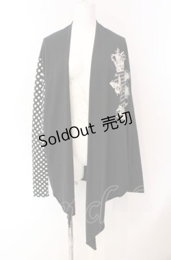 画像1: HELL CAT PUNKS / スカルptカットトッパーカーディガン  ブラック O-25-08-02-095-PU-TO-IG-OS