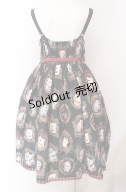 画像4: Enchantlic Enchantilly / 猫の王女達の肖像画ジャンパースカート  クロ O-25-08-02-009-LO-OP-OW-OS