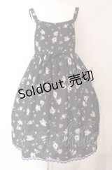 Enchantlic Enchantilly / すみれのお茶会エレガントジャンパースカート  クロ O-25-08-02-010-LO-OP-OW-OS