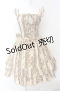 metamorphose / 花柄シャーリングジャンパースカート  ブラウン O-25-08-02-011-ME-OP-IG-OS