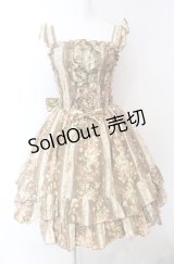 metamorphose / 花柄シャーリングジャンパースカート  ブラウン O-25-08-02-011-ME-OP-IG-OS
