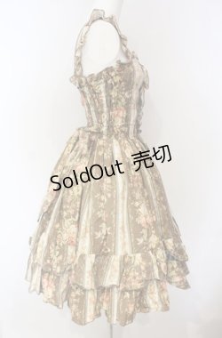 画像4: metamorphose / 花柄シャーリングジャンパースカート  ブラウン O-25-08-02-011-ME-OP-IG-OS
