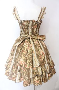 画像5: metamorphose / 花柄シャーリングジャンパースカート  ブラウン O-25-08-02-011-ME-OP-IG-OS