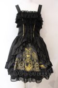 ATELIER PIERROT / Secret Chamber Corset 　ジャンパースカート 2 ブラック×ゴールド O-25-08-02-013-EL-OP-IG-OS