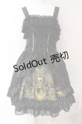 ATELIER PIERROT / Secret Chamber Corset 　ジャンパースカート 2 ブラック×ゴールド O-25-08-02-013-EL-OP-IG-OS