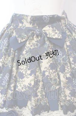 画像2: metamorphose / ゴブランブーケ後ろバッスルスカート  ブルー O-25-08-02-002-ME-SK-OW-OS