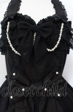 画像2: Angelic Pretty / ジョーゼットフリルシンフォニージャンパースカート  クロ O-25-08-02-014-AP-OP-IG-OS (2)