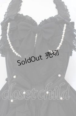 画像2: Angelic Pretty / ジョーゼットフリルシンフォニージャンパースカート  クロ O-25-08-02-014-AP-OP-IG-OS