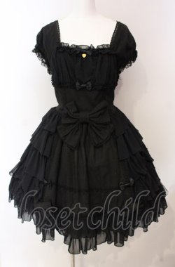 画像1: Angelic Pretty / サイドフリルフェアリーワンピース  クロ O-25-08-02-015-AP-OP-IG-OS
