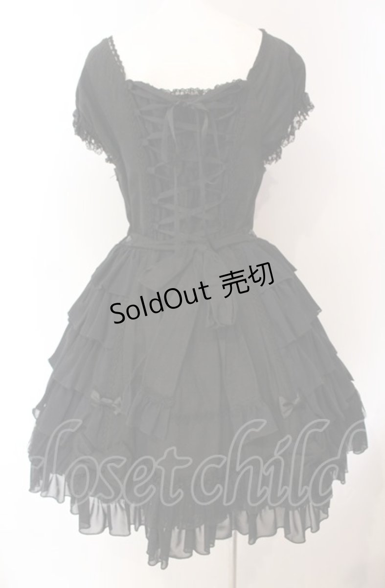 画像4: Angelic Pretty / サイドフリルフェアリーワンピース  クロ O-25-08-02-015-AP-OP-IG-OS (4)