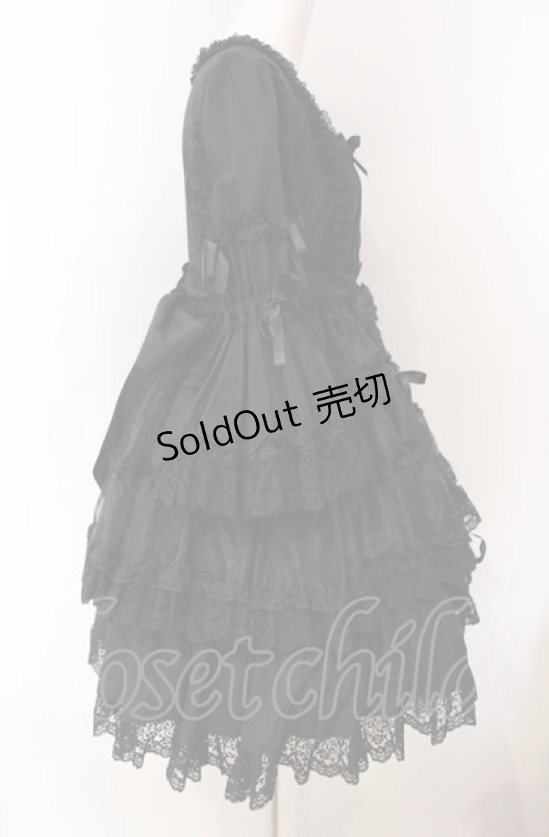 画像4: metamorphose / ラッパ袖ベビードール（2007）  クロ オーガンジー O-25-08-02-016-ME-OP-IG-OS (4)