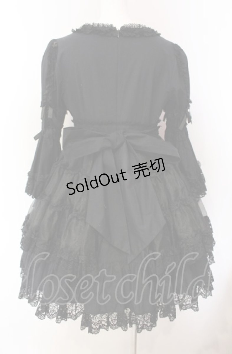 画像5: metamorphose / ラッパ袖ベビードール（2007）  クロ オーガンジー O-25-08-02-016-ME-OP-IG-OS (5)