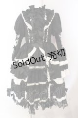 Hoshibako Works / シャルロット デコラティヴワンピース  クロ×シロ O-25-08-02-017-LO-OP-IG-OS