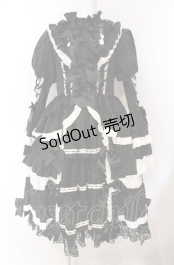 画像1: Hoshibako Works / シャルロット デコラティヴワンピース  クロ×シロ O-25-08-02-017-LO-OP-IG-OS