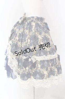 画像4: metamorphose / ゴブランブーケ後ろバッスルスカート  ブルー O-25-08-02-002-ME-SK-OW-OS
