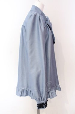 画像3: Enchantlic Enchantilly / ノーブルリボンタイブラウス  ブルー O-25-08-02-019-LO-BL-OW-OS