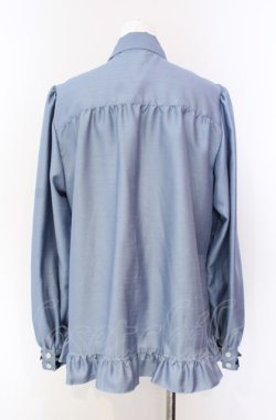 画像4: Enchantlic Enchantilly / ノーブルリボンタイブラウス  ブルー O-25-08-02-019-LO-BL-OW-OS