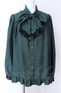 Enchantlic Enchantilly / ノーブルリボンタイブラウス  グリーン O-25-08-02-020-LO-BL-OW-OS