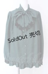 Enchantlic Enchantilly / ノーブルリボンタイブラウス  グリーン O-25-08-02-020-LO-BL-OW-OS