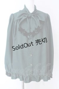 Enchantlic Enchantilly / ノーブルリボンタイブラウス  グリーン O-25-08-02-020-LO-BL-OW-OS