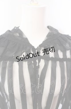 画像2: Enchantlic Enchantilly / シフォンストライプケープ  クロ O-25-08-02-022-LO-TO-OW-OS