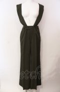 SUPER LOVERS / 太サスペンダータックパンツ  カーキグリーン O-25-08-05-004-PU-PA-IG-OS