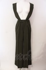 SUPER LOVERS / 太サスペンダータックパンツ  カーキグリーン O-25-08-05-004-PU-PA-IG-OS