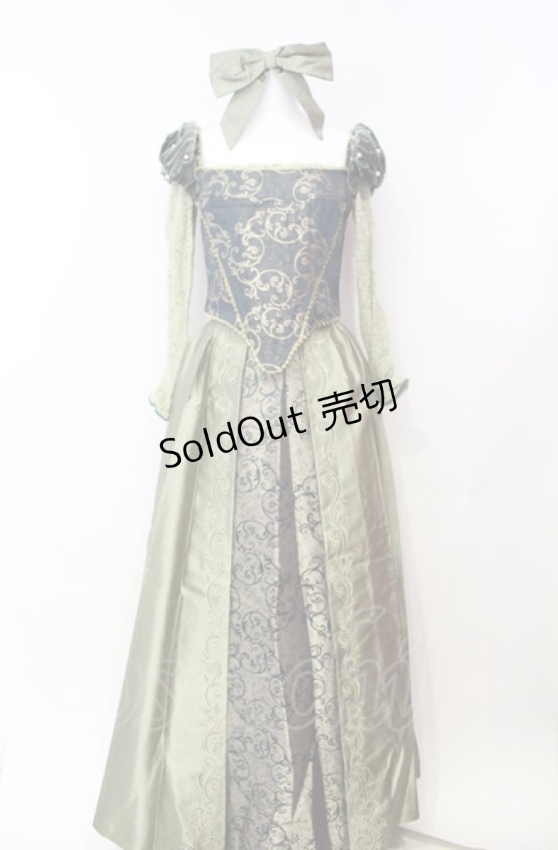 画像1: Secret Honey / Library Dress (Beauty and the Beast ver.) 2 グリーン O-25-08-05-029-CA-OP-YM-ZT451 (1)