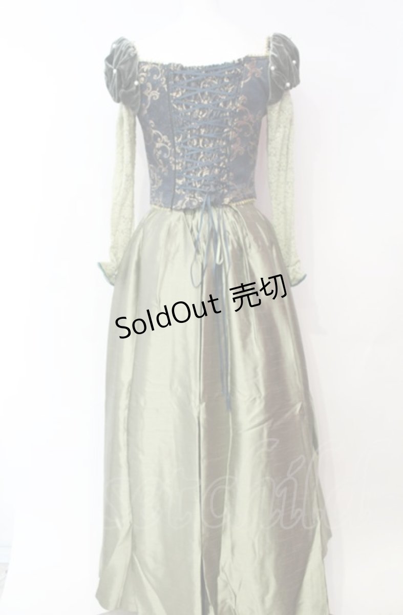 画像4: Secret Honey / Library Dress (Beauty and the Beast ver.) 2 グリーン O-25-08-05-029-CA-OP-YM-ZT451 (4)