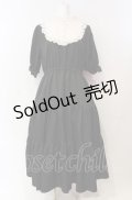 m petit by misako / TT*AMデシンヨークワンピース LL クロ×オフ O-25-08-05-032-LO-OP-IG-OS
