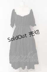 m petit by misako / TT*AMデシンヨークワンピース LL クロ×オフ O-25-08-05-032-LO-OP-IG-OS