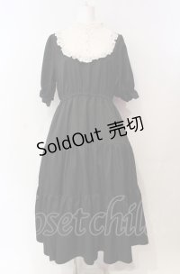 m petit by misako / TT*AMデシンヨークワンピース LL クロ×オフ O-25-08-05-032-LO-OP-IG-OS