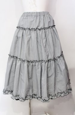 画像1: m petit by misako / NINA'Sギャザースカート M クロ O-25-08-05-034-LO-SK-OW-OS