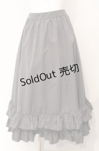 FLC / 皆方由衣コラボティアードスカート M グレー O-25-08-05-036-LO-SK-OW-OS
