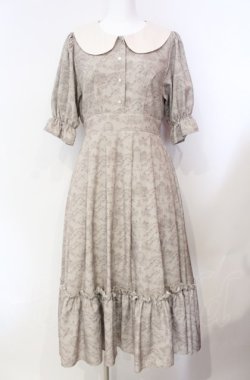 画像1: m petit by misako / NINA’Sコラボトワルドジュイワンピース M ベージュ O-25-08-05-038-LO-OP-OW-OS